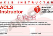 ACLS Instructor Card