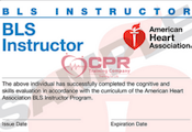 BLS Instructor Card