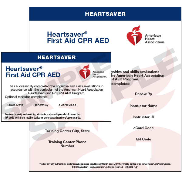 Heartsaver eCard Example